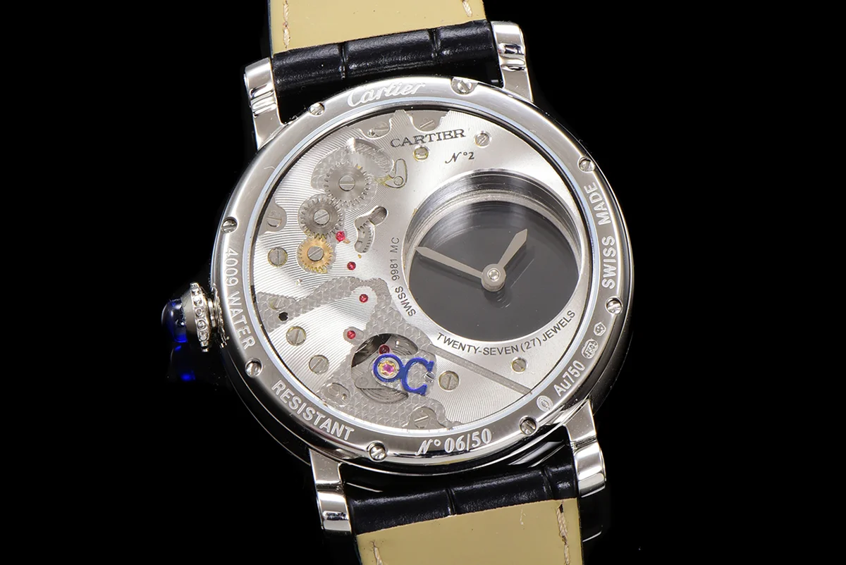 Rotonde De Cartier White Dial with Diamond Bezel in Steel