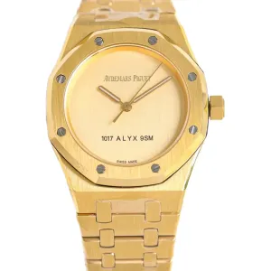 Royal Oak 15550BA Champagne Dial 1017 ALYX 9SM in Yellow Gold