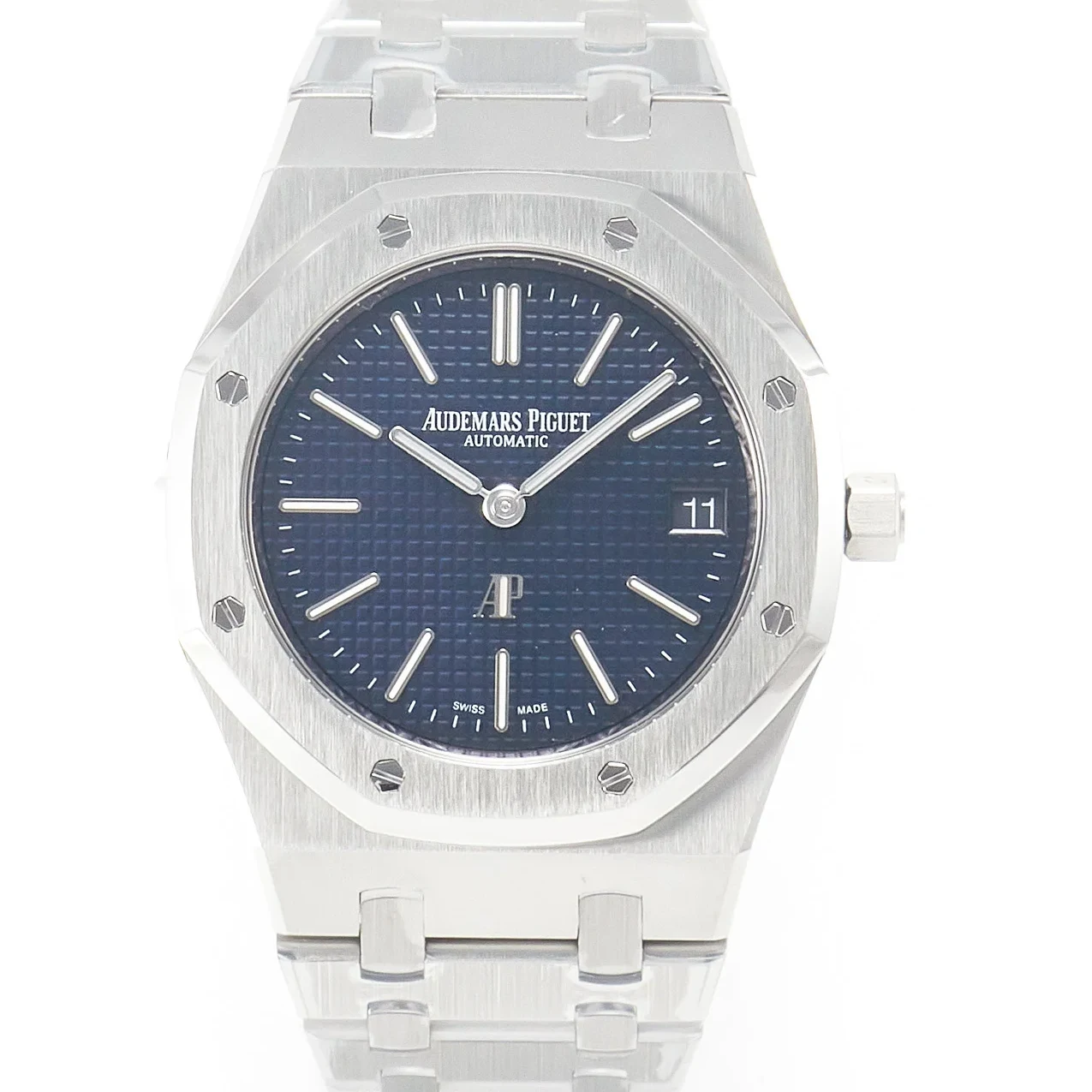 Royal Oak 39mm 15202 SS ZF 1:1 Best Edition Blue Textured Dial on SS Bracelet A2121 V2