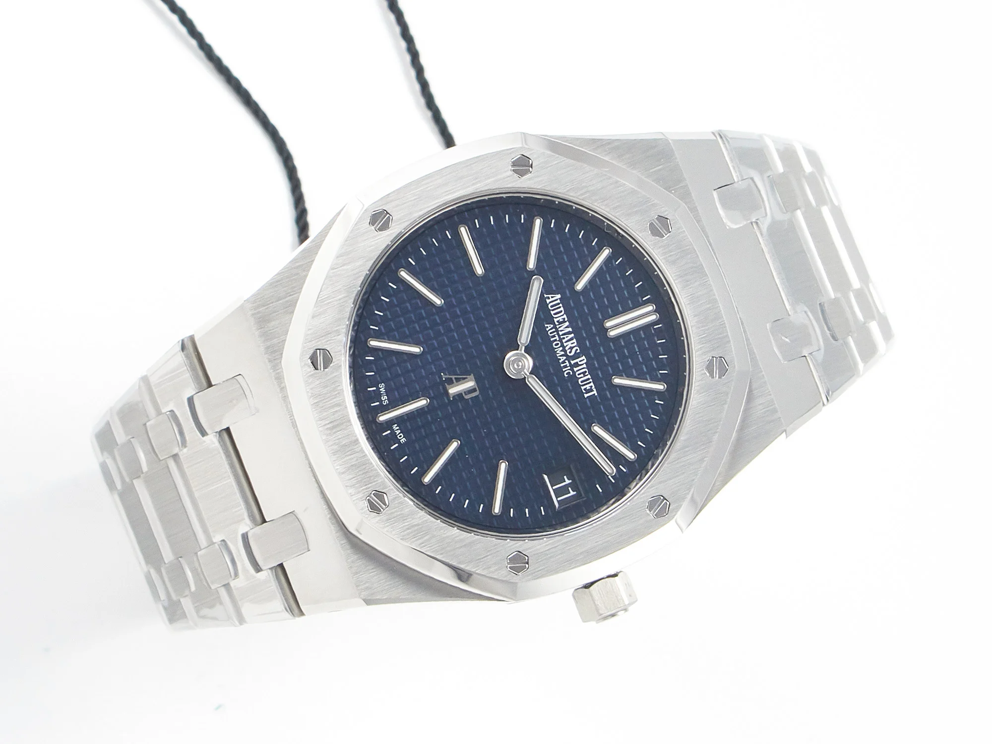 Royal Oak 39mm 15202 SS ZF 1:1 Best Edition Blue Textured Dial on SS Bracelet A2121 V2