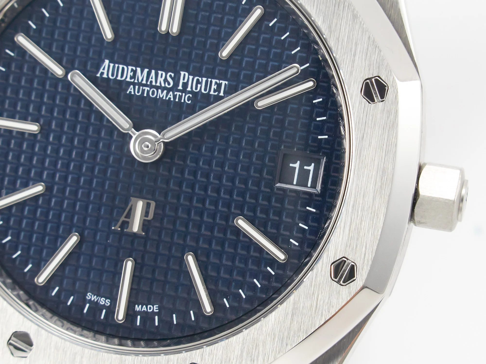 Royal Oak 39mm 15202 SS ZF 1:1 Best Edition Blue Textured Dial on SS Bracelet A2121 V2