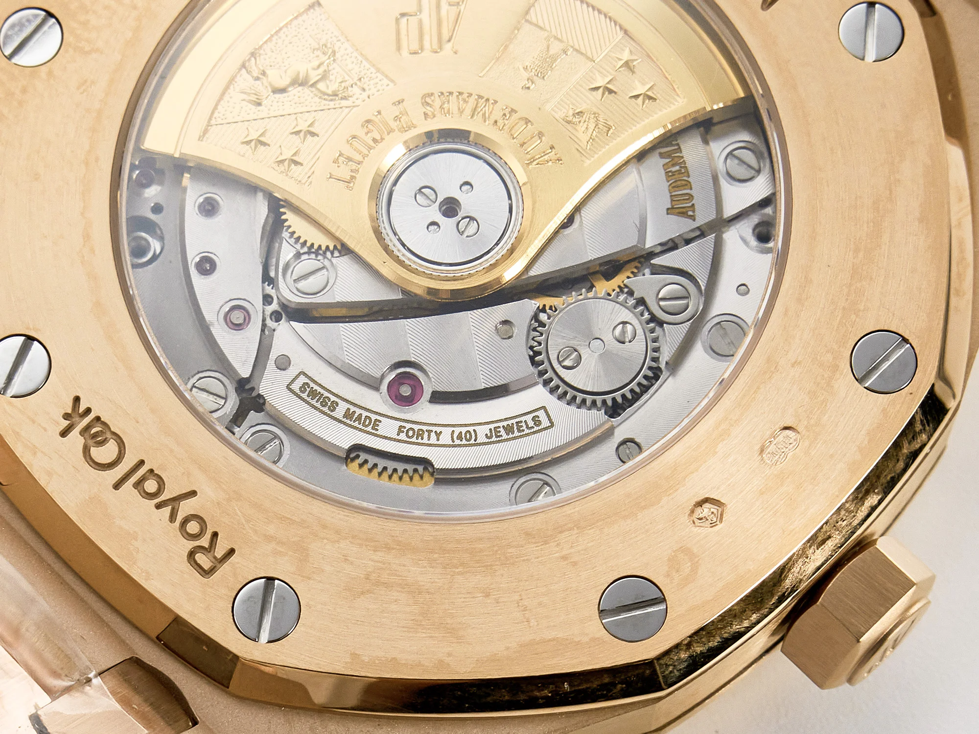 Royal Oak 41mm 15400 RG ZF 1:1 Best Edition White Textured Dial on RG Bracelet V2 SA3120 Super Clone