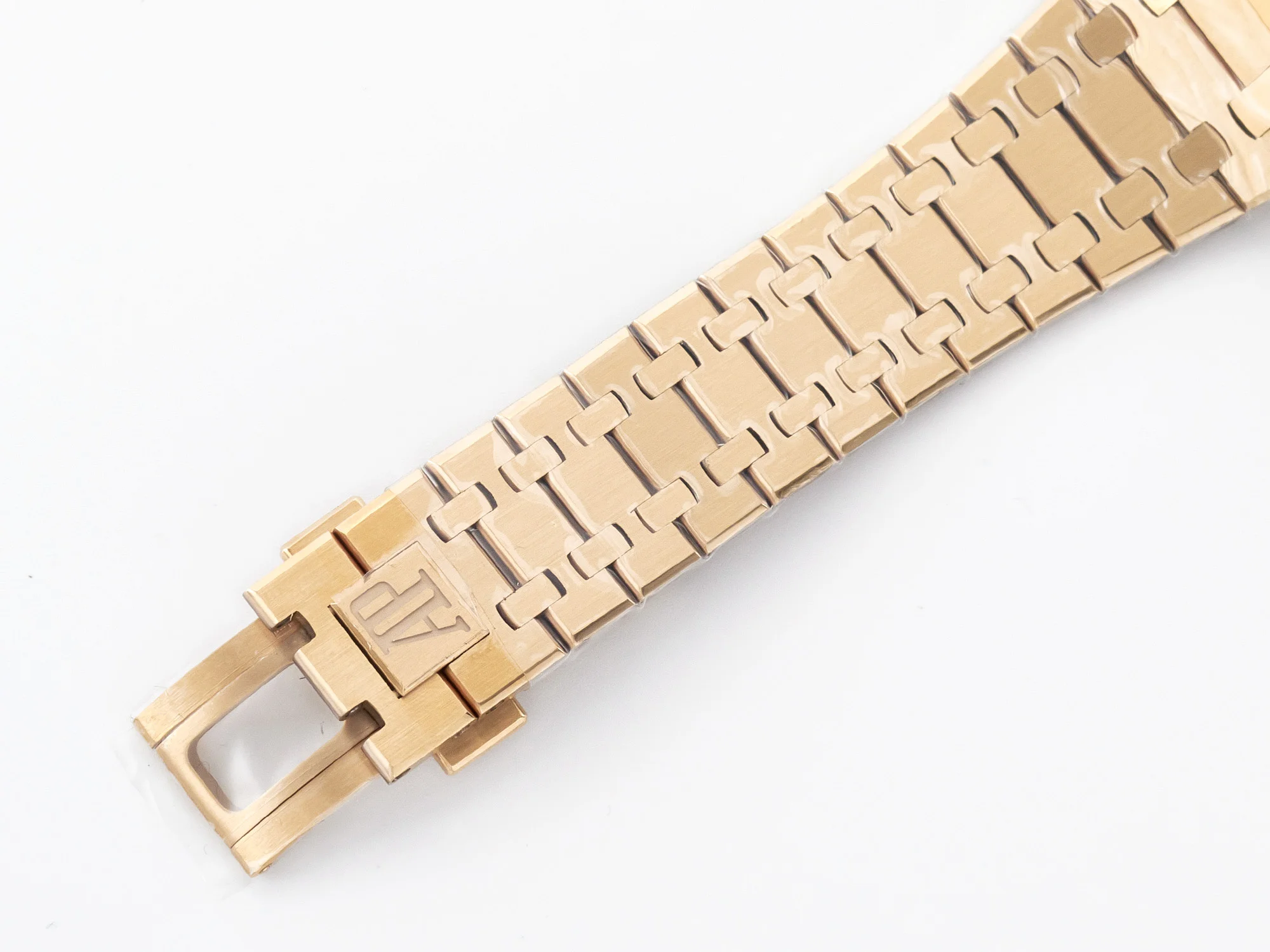 Royal Oak 41mm 15400 RG ZF 1:1 Best Edition White Textured Dial on RG Bracelet V2 SA3120 Super Clone