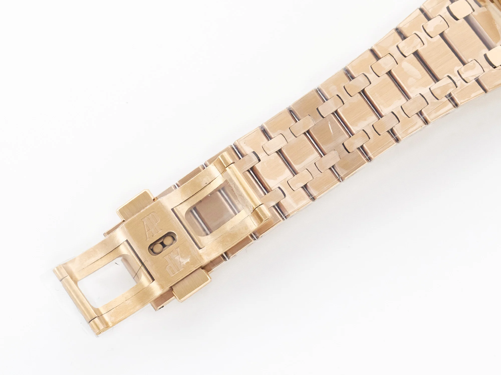 Royal Oak 41mm 15400 RG ZF 1:1 Best Edition White Textured Dial on RG Bracelet V2 SA3120 Super Clone