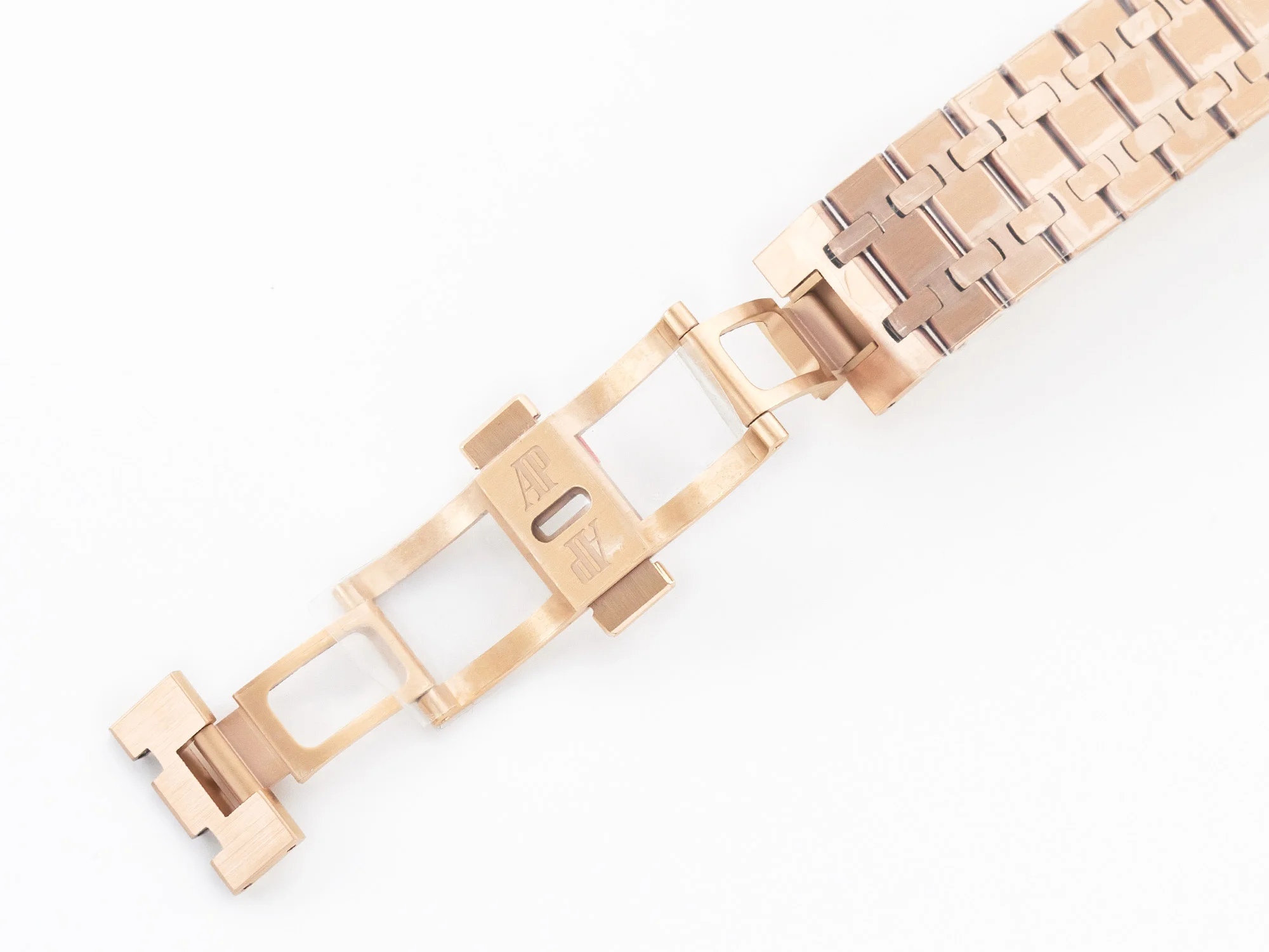 Royal Oak 41mm 15400 RG ZF 1:1 Best Edition White Textured Dial on RG Bracelet V2 SA3120 Super Clone