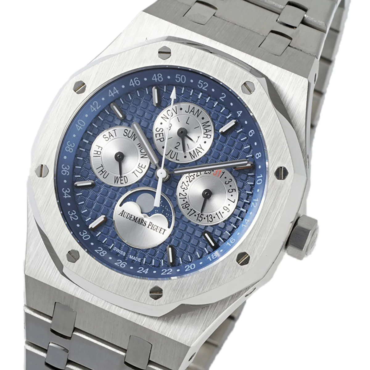 Royal Oak Perpetual Calendar 26613 Blue Dial in Steel