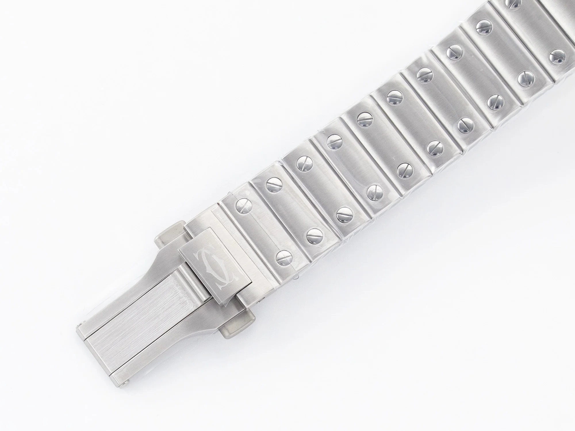 Santos de Cartier 35mm SS 2018 BVF 1:1 Best Edition White Dial on SS SmartLinks Bracelet MIYOTA 9015 V2