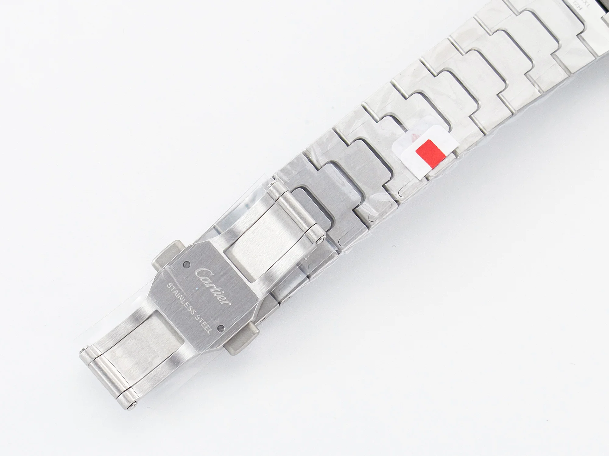 Santos de Cartier 35mm SS 2018 BVF 1:1 Best Edition White Dial on SS SmartLinks Bracelet MIYOTA 9015 V2