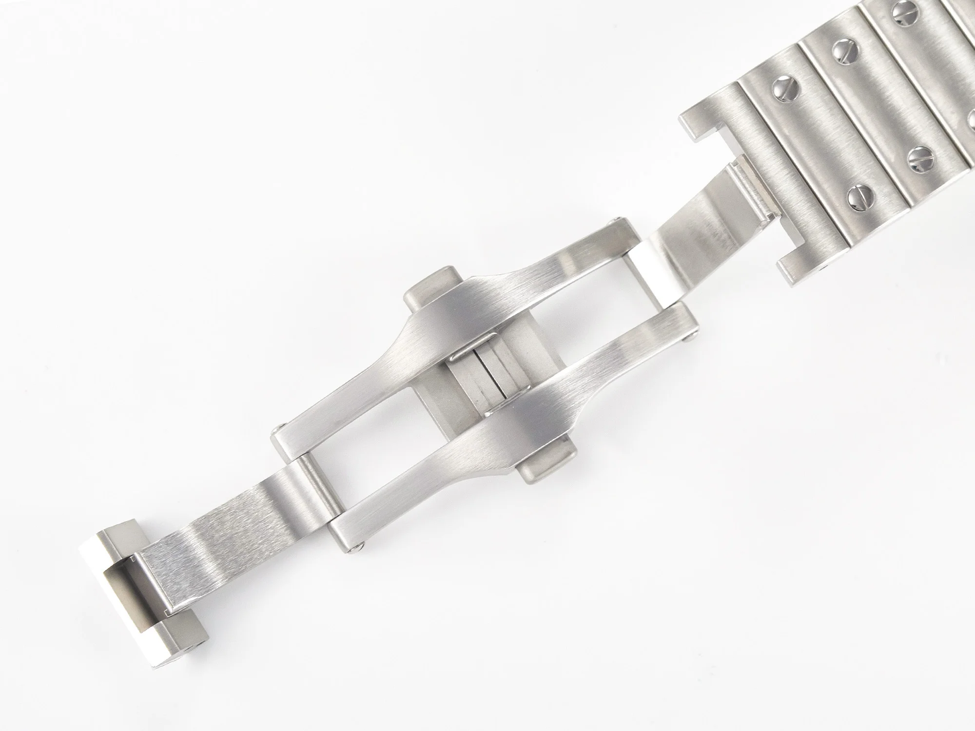 Santos de Cartier 40mm SS 2018 BVF 1:1 Best Edition Blue Dial on SS SmartLinks Bracelet MIYOTA 9015 V2
