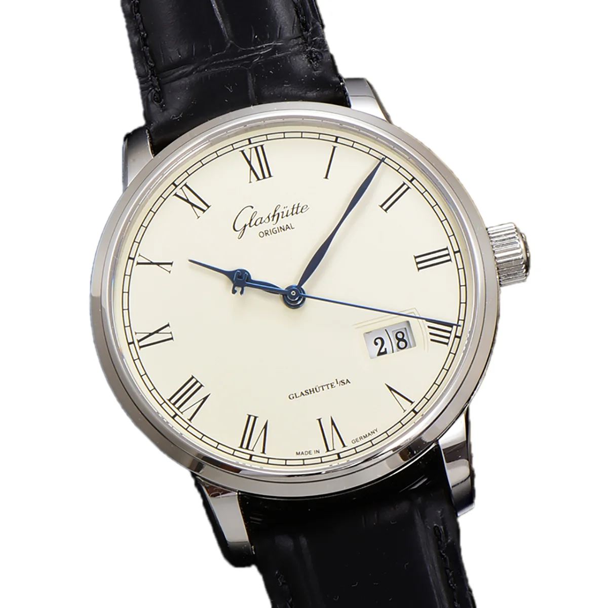 Senator White Dial in Steel