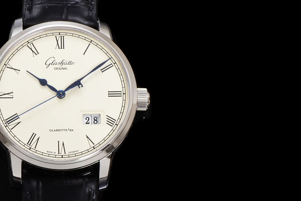 Senator White Dial in Steel