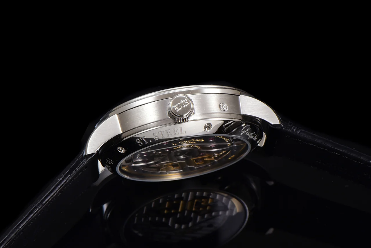 Senator White Dial in Steel