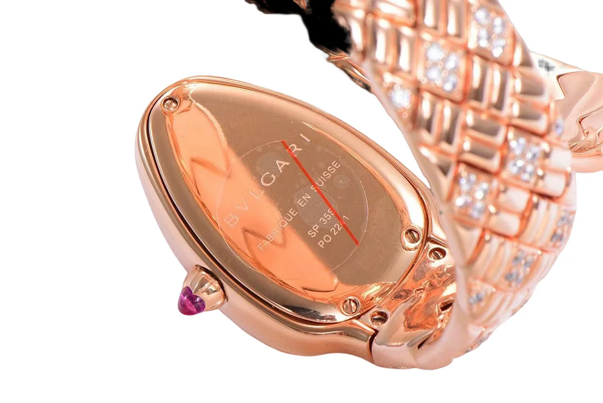 Serpenti Seduttori Watch Green Dial in Rose Gold with Diamonds