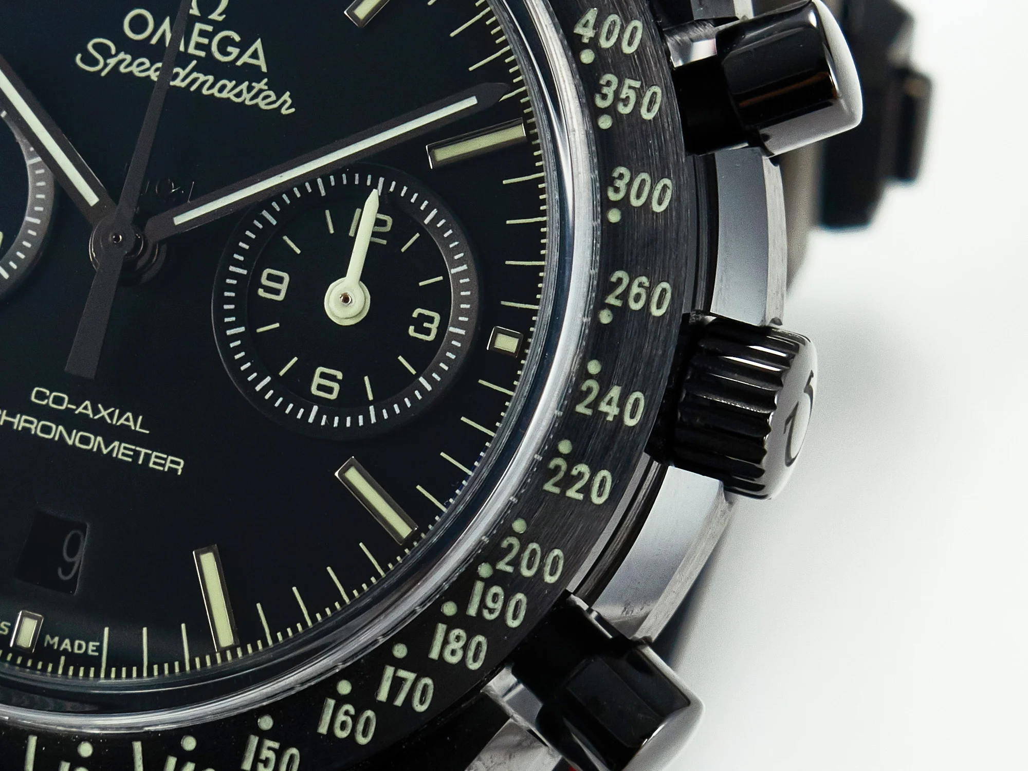 Speedmaster “Dark Side of The Moon” Real Ceramic N1F 1:1 Best Edition on Leather Strap A9900