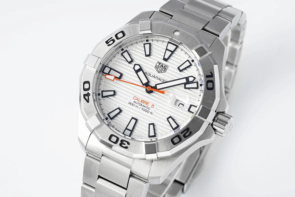 Tag Heuer Aquaracer Caliber 5 White Dial Ref. WAN2013.BA09