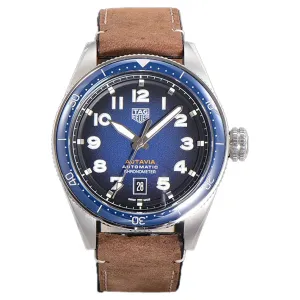 Tag Heuer Autavia Caliber 5 Blue Dial with Blue Ceramic Bezel on Nylon Strap