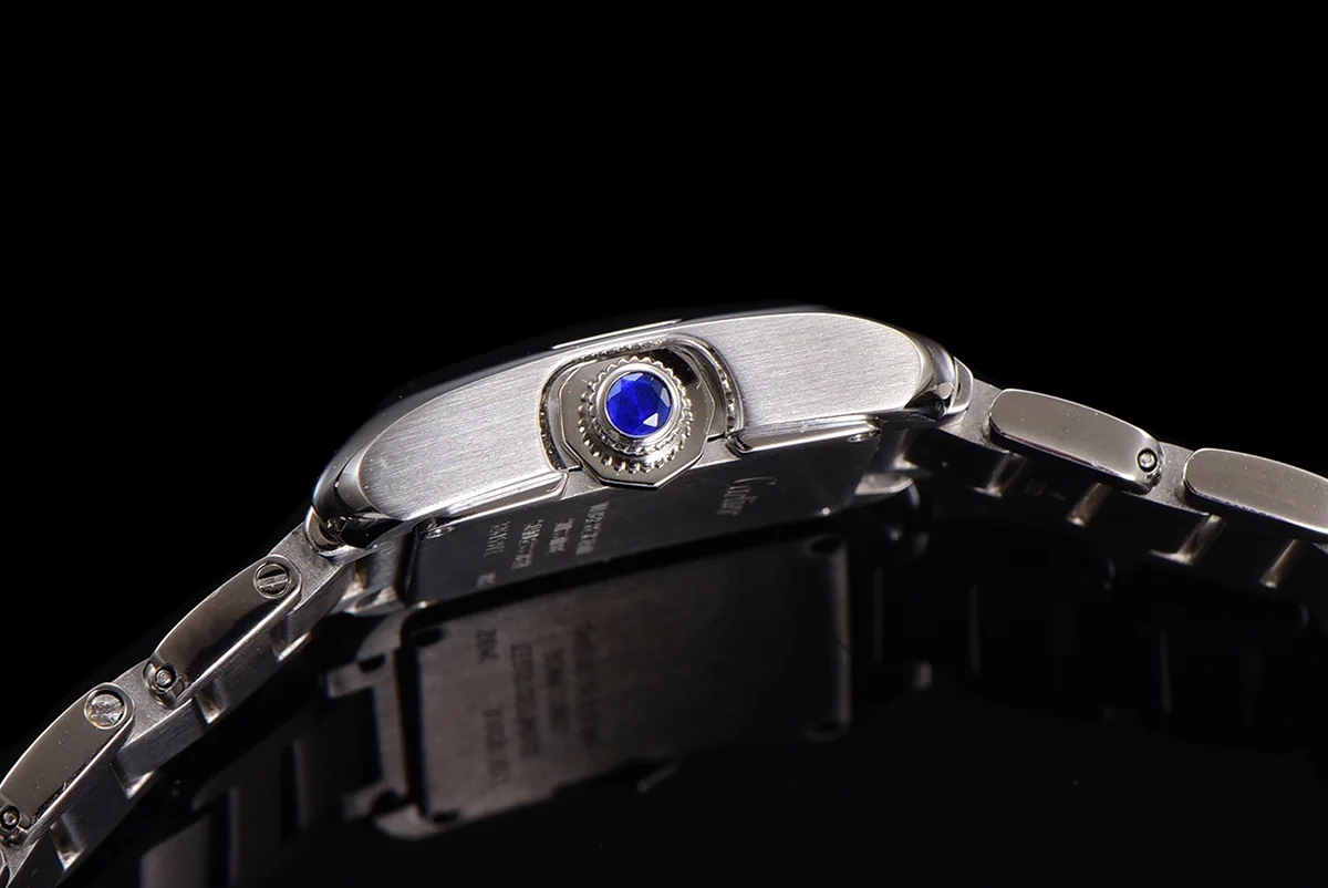 Tank Anglaise 30.2mm White Dial with Diamond Marker in Steel