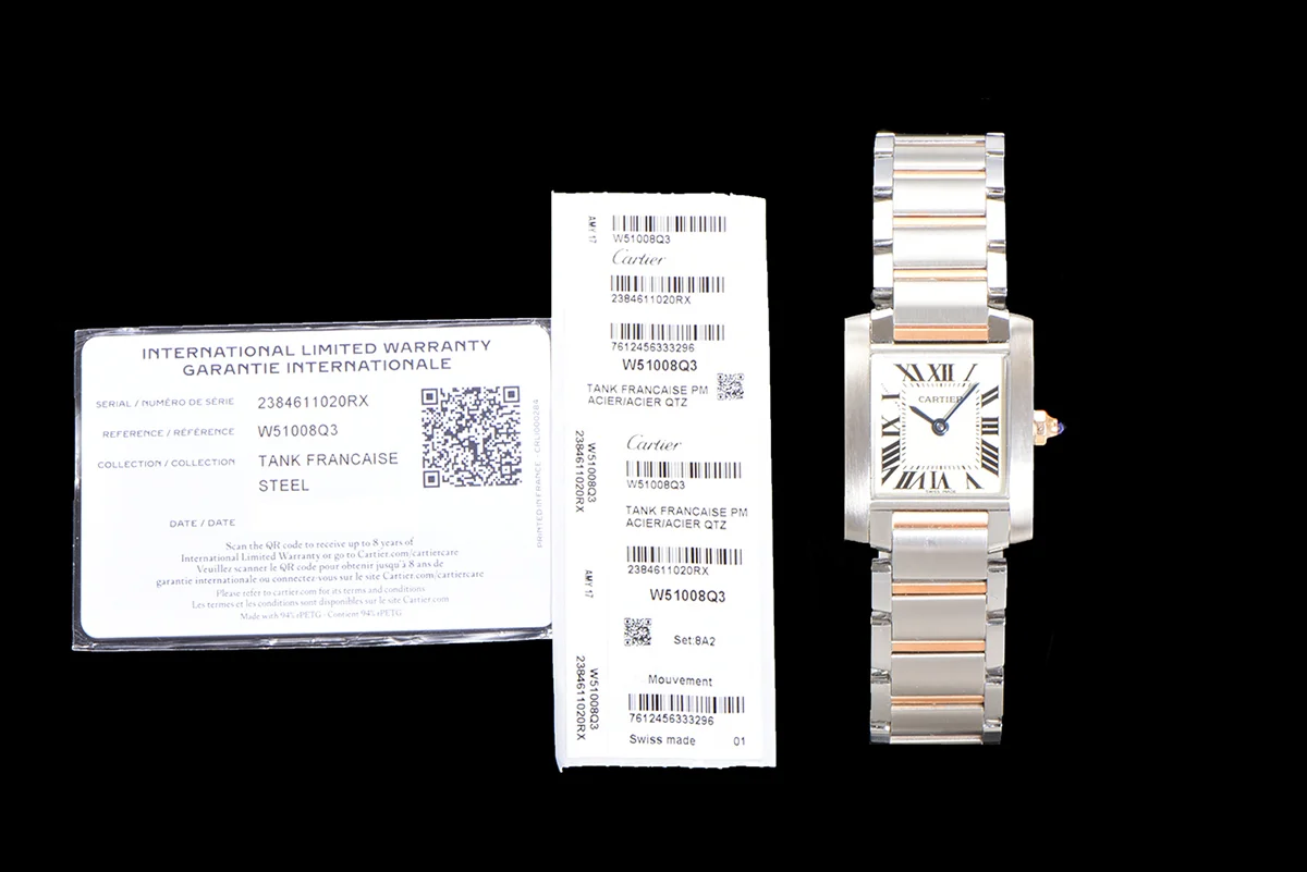 Tank Francaise Watch Small Steel/Rose Gold