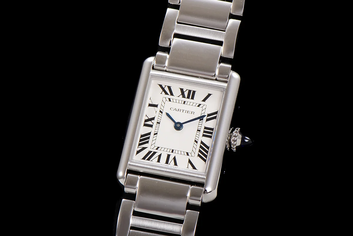 Tank Must 29.5mm White Dial in Steel
