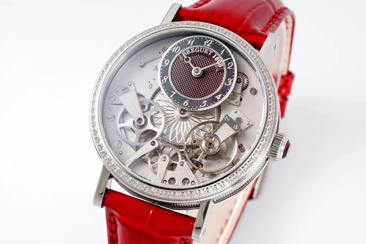 Tradition 7038BB/1T/9V6/D00D Skeleton Dial in White Gold