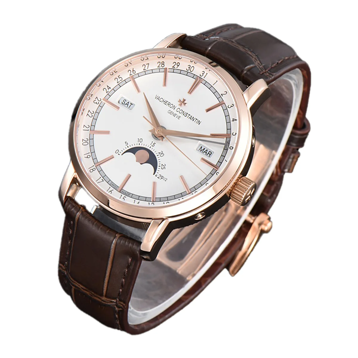 Traditionelle Complete Calendar White Dial in Pink Gold Ref. 4010T/000R-B344