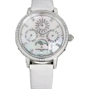 Traditionelle Perpetual Calendar Ultra-Thin 4305T/000G White Dial in White Gold