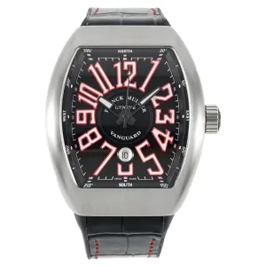 Vanguard Black Dial with Red Markers V 45