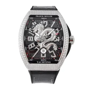 Vanguard Yachting Dragon V45YT Black Dial with Diamond Bezel