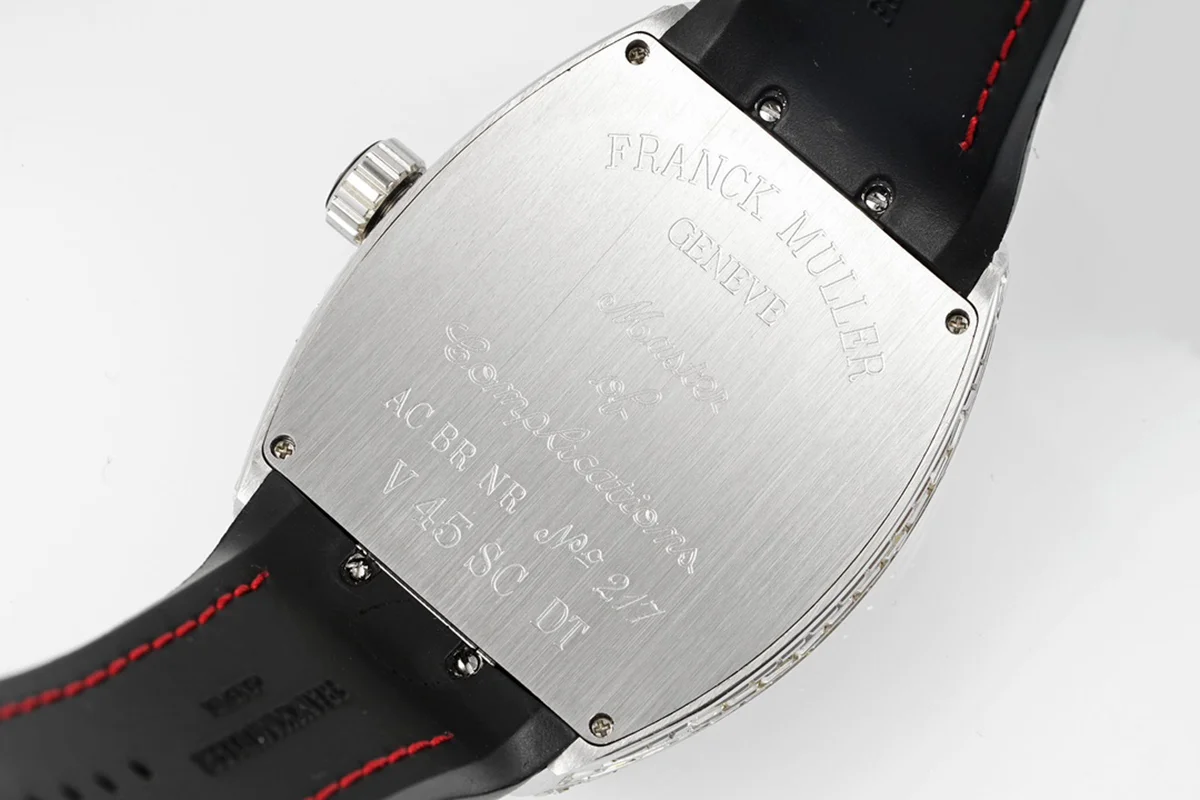Vanguard Yachting Dragon V45YT Red Dial with Baguette Diamond Bezel