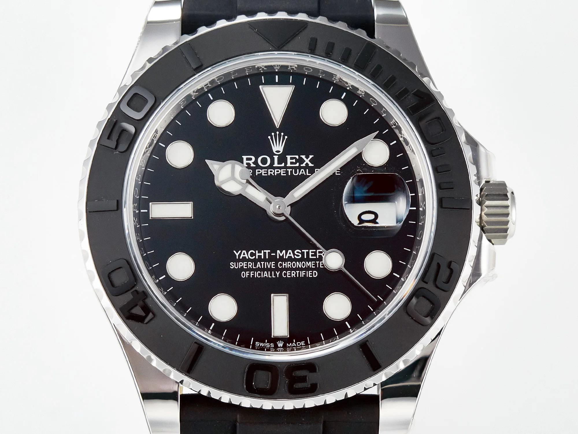 Yacht-Master 226659 ARF 1:1 Best Edition Black Ceramic Bezel on Oysterflex Rubber Strap VR3235 (Gain Weight)