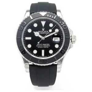 Yacht-Master 42mm 226659 VSF 1:1 Best Edition 3D Black Ceramic Bezel on Black Rubber Strap VS3235