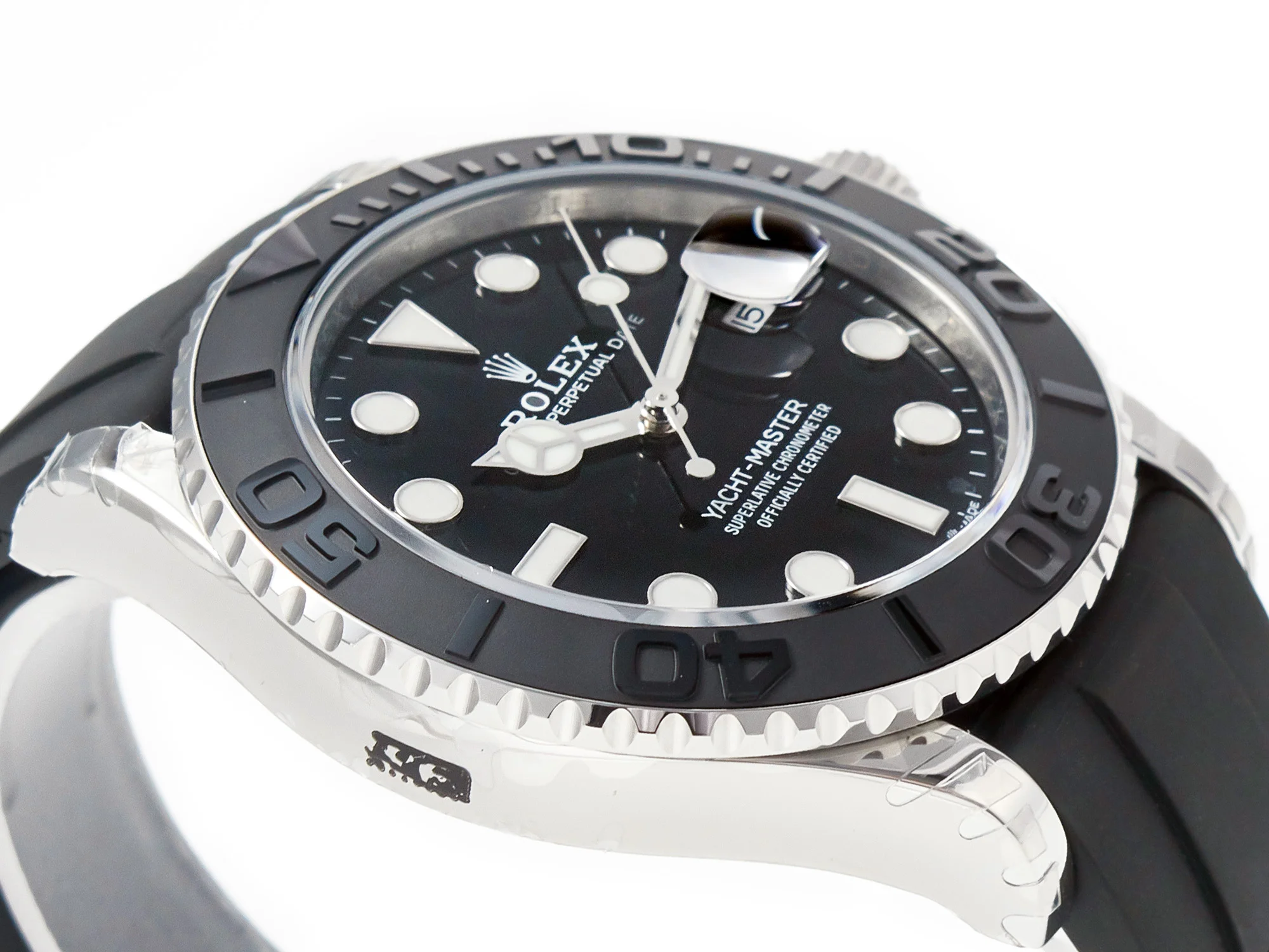 Yacht-Master 42mm 226659 VSF 1:1 Best Edition 3D Black Ceramic Bezel on Black Rubber Strap VS3235